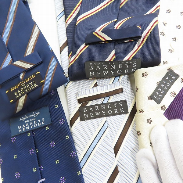 実際に弊社で買取させて頂いた【おまとめ】BARNEYS NEW YORK/バーニーズニューヨーク  ブルー系他 ネクタイの画像 3枚目