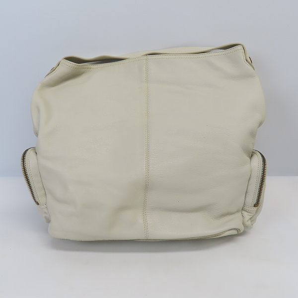 実際に弊社で買取させて頂いたMARC BY MARC JACOBS/マークバイマークジェイコブス レザーハンドバッグ ホワイトの画像 1枚目