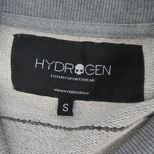 実際に弊社で買取させて頂いたHYDROGEN/ハイドロゲン スウェット ジップアップパーカー Sの画像 2枚目