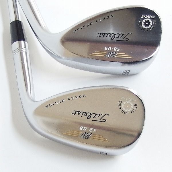 実際に弊社で買取させて頂いたTitleist/タイトリスト BV/ボーケイデザイン SM4 ウェッジ 52/08,58/09 2本セットDynamic Gold FLEX：S200の画像 3枚目