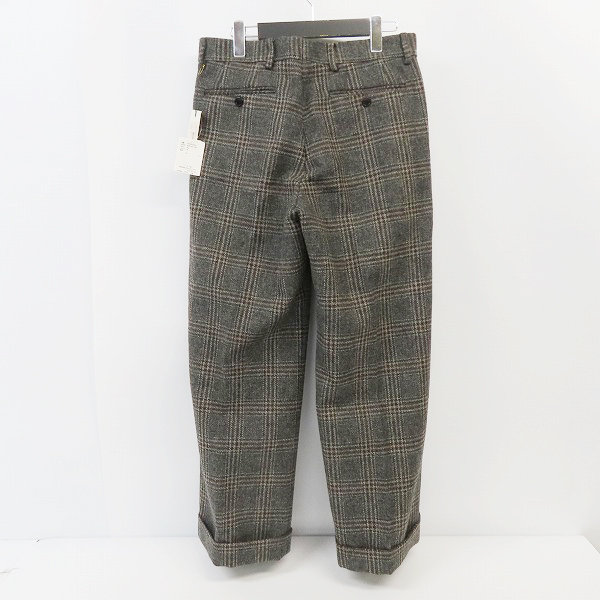実際に弊社で買取させて頂いたDRIES VAN NOTEN/ドリス ヴァン ノッテン ツイード ワイド ウールパンツ 46の画像 1枚目