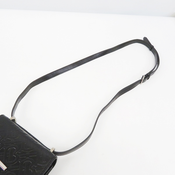 実際に弊社で買取させて頂いたBURBERRY/バーバリー TBモノグラム レザー ロビンバッグの画像 9枚目