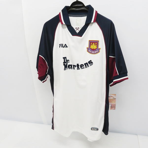 実際に弊社で買取させて頂いたFILA/フィラ ウェストハム・ユナイテッドFC 99/01 アウェイ ユニフォーム/XL