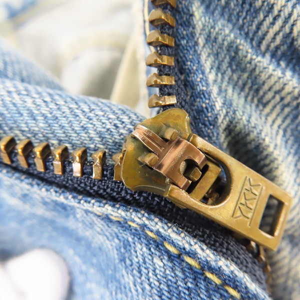 実際に弊社で買取させて頂いたBLUE BLUE/ブルーブルー INDIGO ジップフライ デニムパンツ /31の画像 6枚目