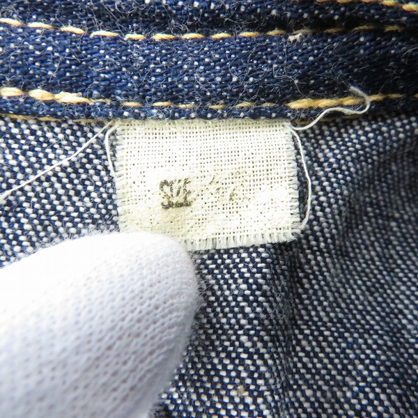 実際に弊社で買取させて頂いたTHE FLAT HEAD/フラットヘッド 半袖 デニムシャツ 75139 /42の画像 3枚目