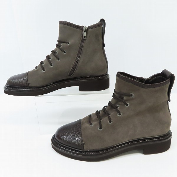 実際に弊社で買取させて頂いたGIORGIO ARMANI/ジョルジオアルマーニ キャップトゥレースアップブーツ/7の画像 3枚目