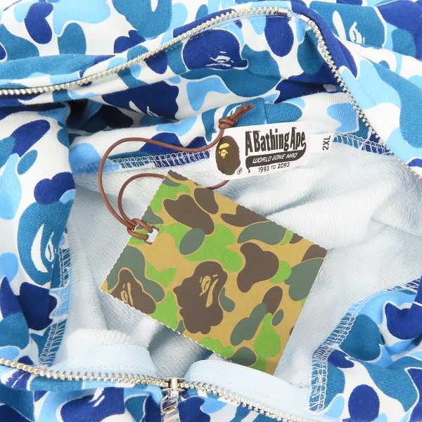 未使用】A BATHING APE/アベイシングエイプ ABCカモ フルジップ