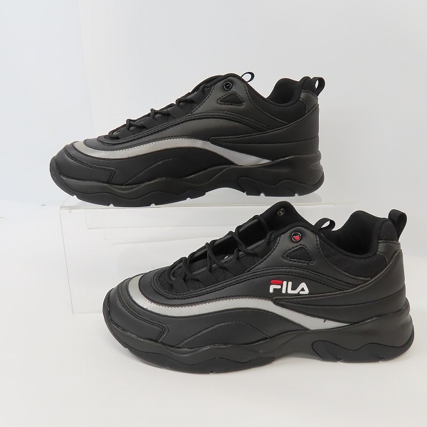 実際に弊社で買取させて頂いたFILA/フィラ FILARAY/フィラレイ 厚底 スニーカー FS1SIA1241X-BLK/27の画像 3枚目