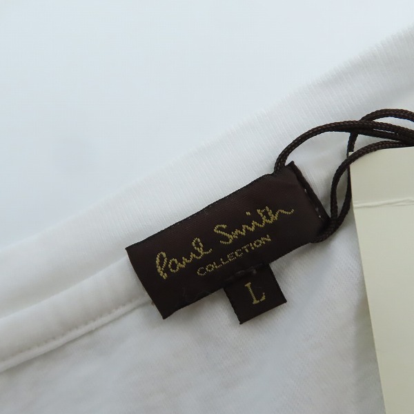 実際に弊社で買取させて頂いたPaul Smith COLLECTION/ポールスミスコレクション 貝 プリントTシャツ ホワイト 299Z/L の画像 2枚目