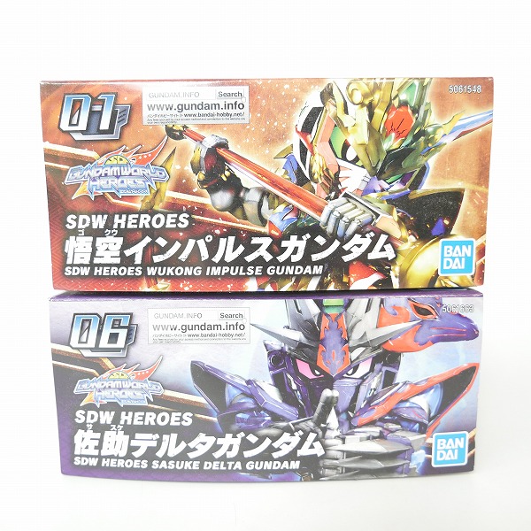 実際に弊社で買取させて頂いた【組済】バンダイ SDガンダムヒーローズ 悟空インパルスガンダム/佐助デルタガンダム 2点セット/ガンプラの画像 5枚目