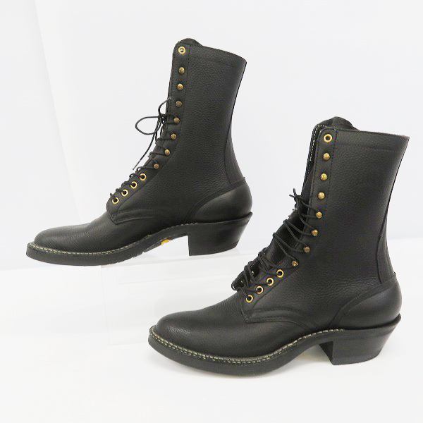 実際に弊社で買取させて頂いたWHITES BOOTS/ホワイツブーツ レース アップブーツ ロングブーツ ブラック 11Cの画像 3枚目