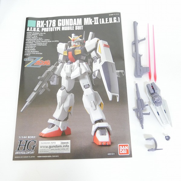 実際に弊社で買取させて頂いた【組済】バンダイ HG 1/144 ガンダムMk-II(エゥーゴ仕様)/ゼータガンダム/ダブルゼータガンダム 3点セット/ガンプラ/Z/ZZの画像 2枚目
