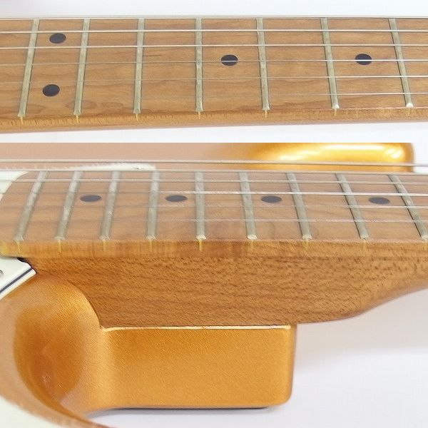 実際に弊社で買取させて頂いた★【美品】Bacchus/バッカス BST2-RSM/M GOLD ローステットメイプル ストラトキャスターType SSH ソフトケース付の画像 4枚目