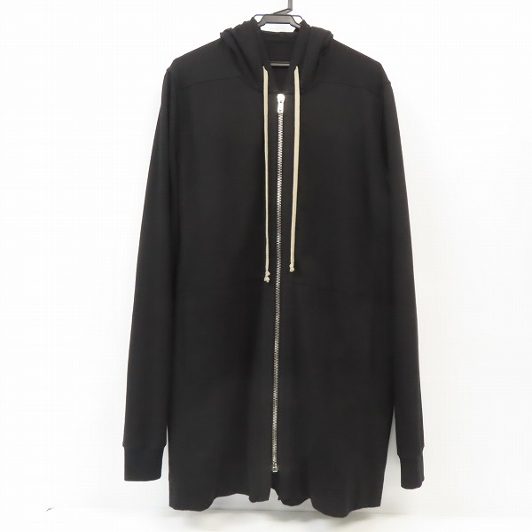 実際に弊社で買取させて頂いたRick Owens/リックオウエンス 19SS ZIP FRONT HOODIE ジップアップパーカー/フーディー RU19S2288-BA M