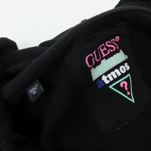 実際に弊社で買取させて頂いたGUESS × atmos × BADMOOD/ゲス×アトモス×バッドムード スパンコール パーカー MK4K8602AT/XLの画像 2枚目