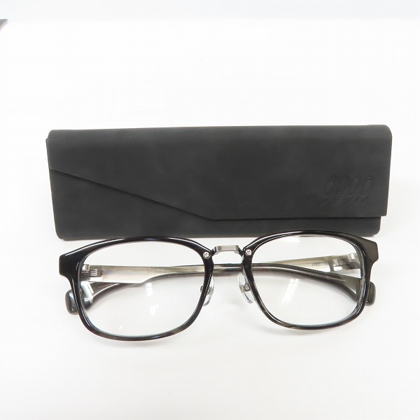 実際に弊社で買取させて頂いた999.9/フォーナインズ フルリム アイウエア/メガネフレーム M-35 Col.6954の画像 9枚目