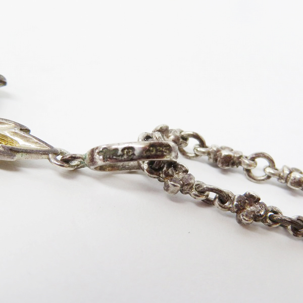 実際に弊社で買取させて頂いた【ギャラ付】ローリーロドキン NATIVE FLEUR DE LIS SILVER and GOLD PENDANT/ZILCONIA ネックレス 01PNAT1-786 K18の画像 5枚目