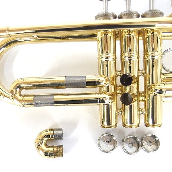 実際に弊社で買取させて頂いたMaxtone/マックストーン TT-104 トランペット ゴールド ハードケース付の画像 6枚目