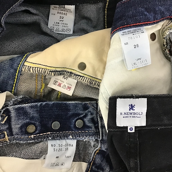 実際に弊社で買取させて頂いた【おまとめ品】LEE/BLUE BLUE/EDIFICE/GERRY/Lui's 他 デニムパンツ/ワークパンツ 他の画像 3枚目