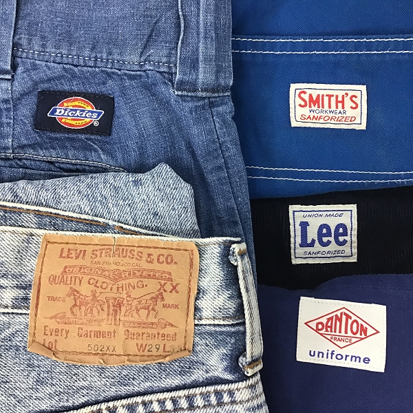 実際に弊社で買取させて頂いた【おまとめ品】リーバイス/リー/ダントン/ディッキーズ/スミス 他 デニムパンツ/コーデュロイパンツ/ペインターパンツ 等の画像 1枚目
