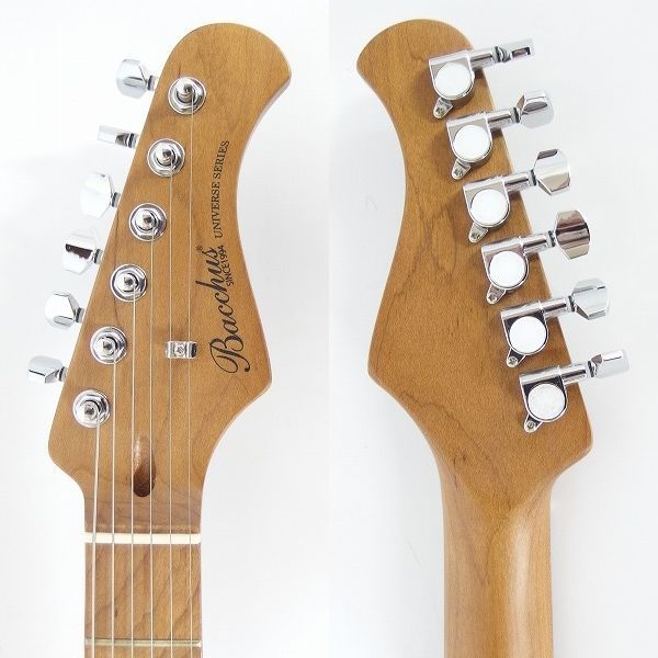実際に弊社で買取させて頂いた★【美品】Bacchus/バッカス BST2-RSM/M GOLD ローステットメイプル ストラトキャスターType SSH ソフトケース付の画像 3枚目