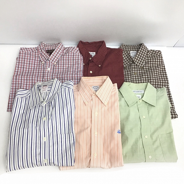 実際に弊社で買取させて頂いた【おまとめ品】BROOKS BROTHERS/ブルックスブラザーズ ストライプ/チェック柄 シャツ