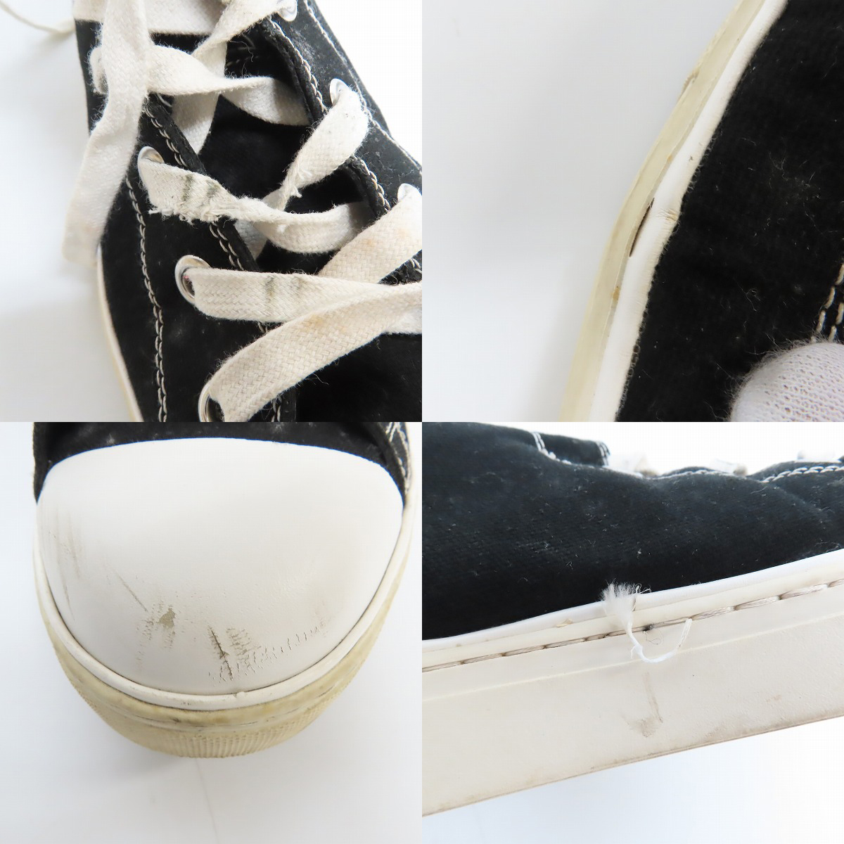 実際に弊社で買取させて頂いたMIHARA YASUHIRO/ミハラヤスヒロ ハイカット スニーカー サイドジップ 73270100/41の画像 7枚目