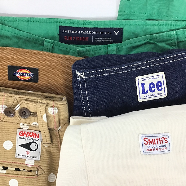 実際に弊社で買取させて頂いた【おまとめ品】ディッキーズ/リー/スミス 他 ワークパンツ/ペインターパンツ/カラーパンツ 等の画像 1枚目