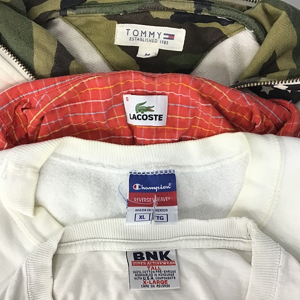 実際に弊社で買取させて頂いた【おまとめ品】LACOSTE/ラコステ TOMMY/トミー他 パーカー/半袖シャツ/ポロシャツ他の画像 1枚目
