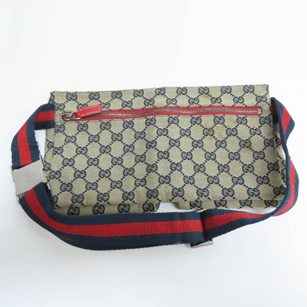 GUCCI/グッチ GGキャンバス ウエストバッグ/ボディバッグ 28566 002058