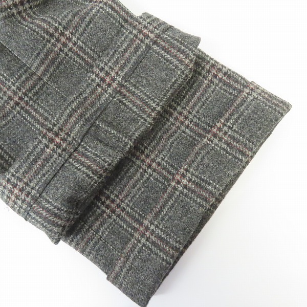 実際に弊社で買取させて頂いたDRIES VAN NOTEN/ドリス ヴァン ノッテン ツイード ワイド ウールパンツ 46の画像 6枚目