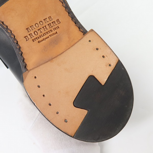 実際に弊社で買取させて頂いたBROOKS BROTHERS/ブルックスブラザーズ コインローファー 100001666/10.5の画像 6枚目