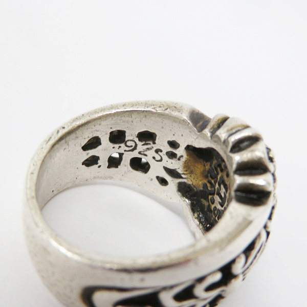 実際に弊社で買取させて頂いた【ギャラ付】LEATHERS & TREASURES/レザーズアンドトレジャーズ スクロールグリフィンリング 21号の画像 7枚目