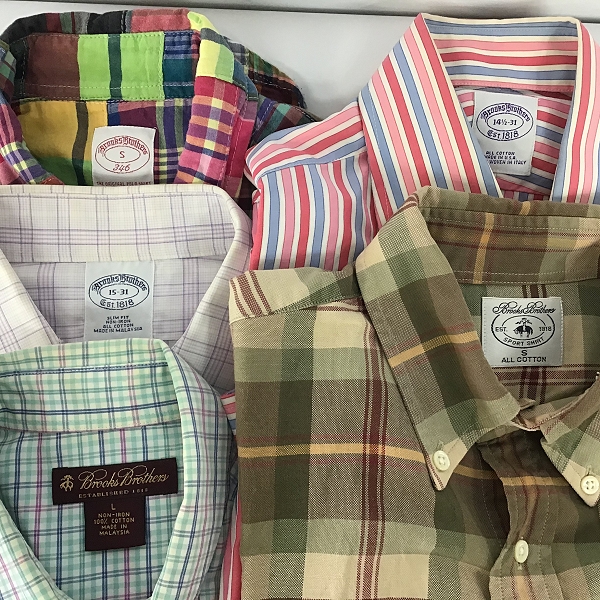 実際に弊社で買取させて頂いた【おまとめ品】BROOKS BROTHERS/ブルックスブラザーズ パッチワークチェック 等 シャツの画像 1枚目