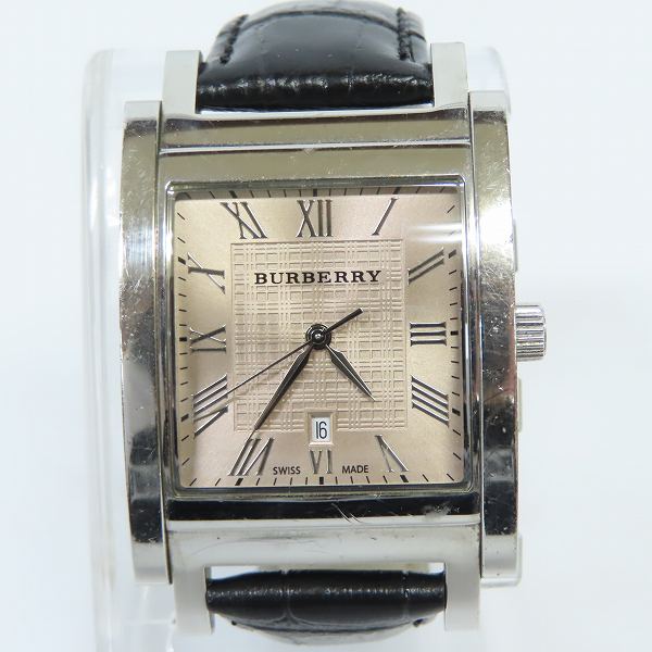 実際に弊社で買取させて頂いたBURBERRY/バーバリー スクエア クオーツ 腕時計 BU1553