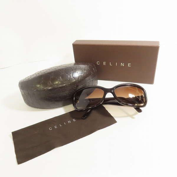 実際に弊社で買取させて頂いたCELINE/セリーヌ サングラス/メガネフレーム 純正ケース付き SC 1760Gの画像 7枚目