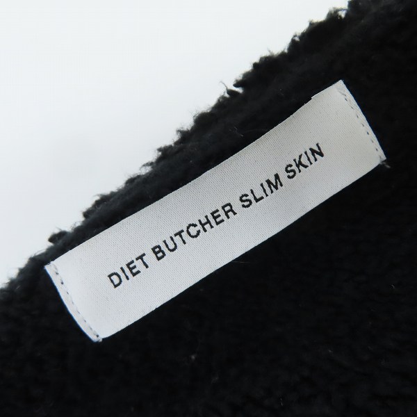 実際に弊社で買取させて頂いたDIET BUTCHER SLIM SKIN/ダイエットブッチャースリムスキン 18AW 内ボア ジップアップ スウェット 3の画像 2枚目