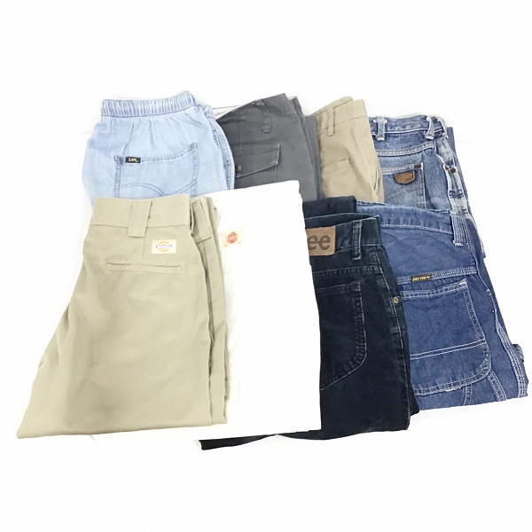 実際に弊社で買取させて頂いた【おまとめ品】ディッキーズ/レッドキャップ/リー 他 デニムパンツ/ワークパンツ/ペインターパンツ 等