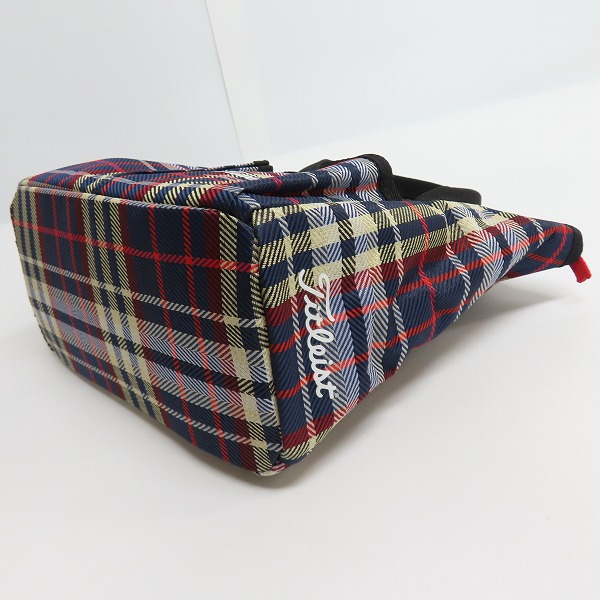 実際に弊社で買取させて頂いたTitleist/タイトリスト ゴルフ チェック柄 ラウンドトートバッグ ボールケース付き AJMT62-NVの画像 2枚目