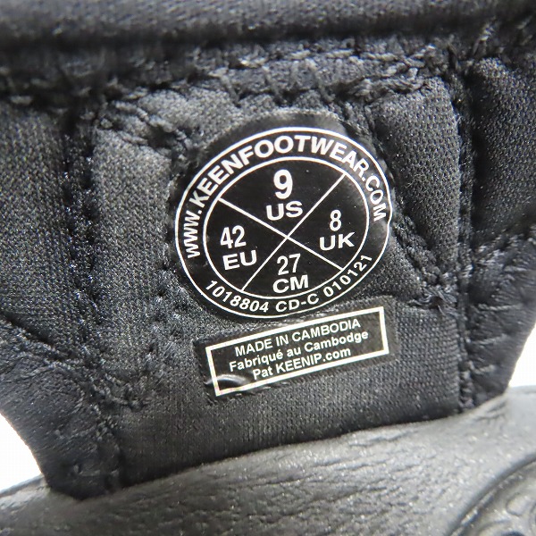実際に弊社で買取させて頂いたKEEN/キーン NEWPORT RETRO ニューポートレトロ サンダル 1018804/27.0の画像 5枚目