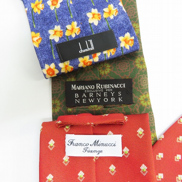 実際に弊社で買取させて頂いた【おまとめ】FRANCO MINUCCI/BARNEYS NEW YORK/dunhill 等 ネクタイの画像 1枚目