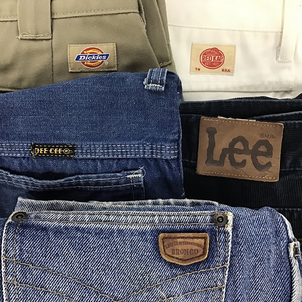 実際に弊社で買取させて頂いた【おまとめ品】ディッキーズ/レッドキャップ/リー 他 デニムパンツ/ワークパンツ/ペインターパンツ 等の画像 1枚目