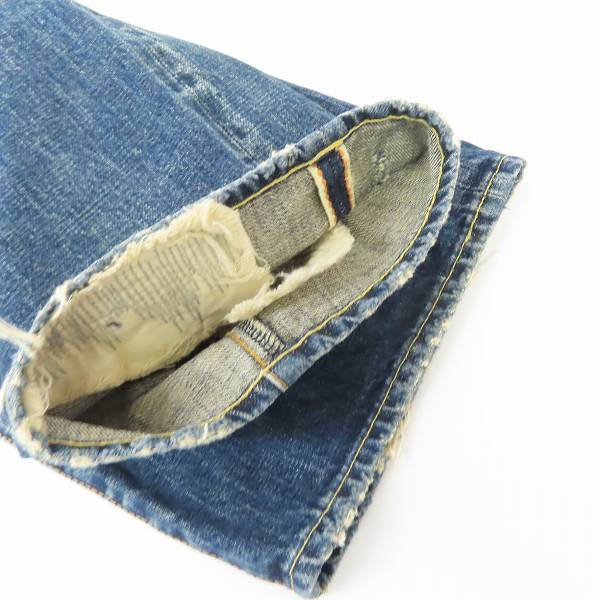 実際に弊社で買取させて頂いたCALEE/キャリー ダメージ/リペア加工デニムパンツ/32の画像 8枚目