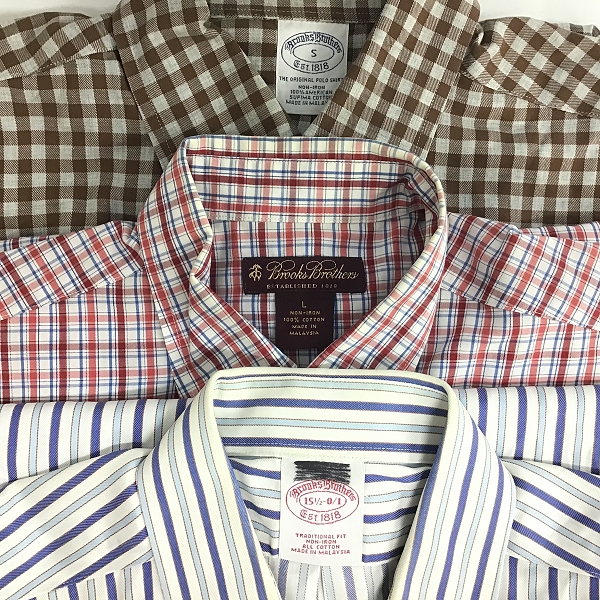 実際に弊社で買取させて頂いた【おまとめ品】BROOKS BROTHERS/ブルックスブラザーズ ストライプ/チェック柄 シャツの画像 1枚目