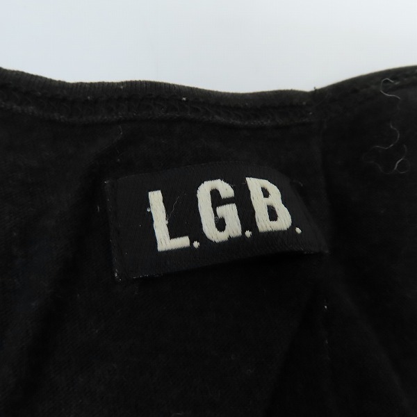 実際に弊社で買取させて頂いたL.G.B./ルグランブルー バックライン レザー タンクトップ TK/M 004FLTH /1の画像 2枚目