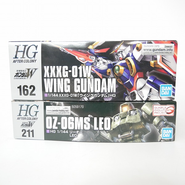 実際に弊社で買取させて頂いた【組済】バンダイ HG 1/144 ウイングガンダム/リーオー 2点セット/ガンプラ/Wの画像 5枚目