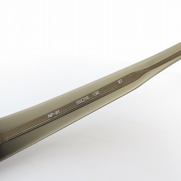 実際に弊社で買取させて頂いた999.9/フォーナインズ スクエア型 度入り眼鏡 メガネフレーム/NP-81の画像 6枚目