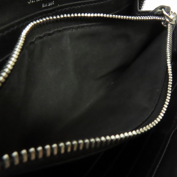 実際に弊社で買取させて頂いたJIMMY CHOO/ジミーチュウ CARNABY/カーナビー ラウンドジップ ウォレットの画像 5枚目