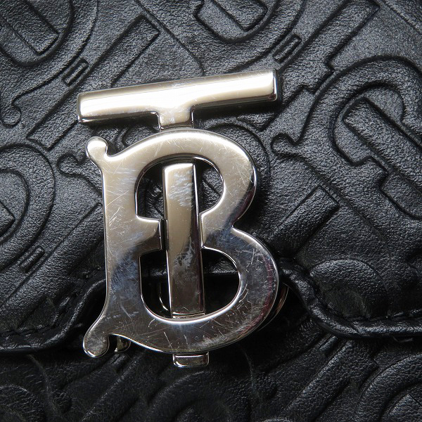 実際に弊社で買取させて頂いたBURBERRY/バーバリー TBモノグラム レザー ロビンバッグの画像 5枚目