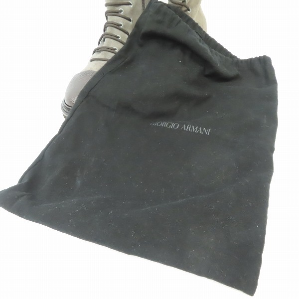 実際に弊社で買取させて頂いたGIORGIO ARMANI/ジョルジオアルマーニ キャップトゥレースアップブーツ/7の画像 8枚目